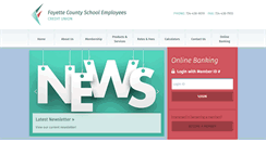 Desktop Screenshot of fayetteschoolcu.org